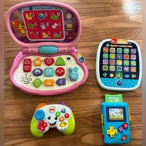 Vtech Leapfrog Fisher Price Music and Lights Baby Toddler Toy Bundle Lot (4)